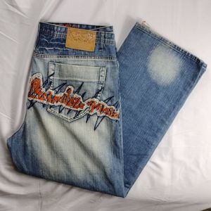 Akademiks Designer Decor Vintage Denim Jeans